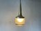 German Heavy Ice Glass Pendant Lamp from Staff, 1960s 2
