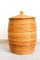 Italian Cylindrical Wicker Basket, 1970s, Image 1