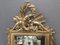 Kleiner Spiegel im Louis XVI Stil aus goldenem Holz 2