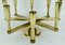 Heavy Mid-Century Modern Candle Chandelier in Solid Brass, 1970s, Image 7