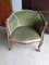Upholstered Armchairs With Green Velvet, Set of 2 1