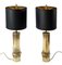 Vintage French Bronze Bamboo Table Lamps by Maison Charles, Set of 2 2