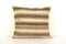 Striped Hemp & Wool Square Kilim Rug Cushion Cover, Image 1