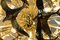 Italian Handmade Murano Glass & Brass Chandelier, Image 3