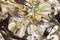 Italian Handmade Murano Glass & Brass Chandelier 6