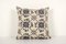 Floral Aubusson Tapestry Kilim Rug Cushion Cover in Wool 1