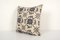 Floral Aubusson Tapestry Kilim Rug Cushion Cover in Wool 3