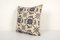 Floral Aubusson Tapestry Kilim Rug Cushion Cover in Wool, Image 3