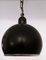 Vintage Pendant Lamp in Black Painted Metal, 1970s, Image 2