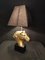 Lámpara con cabeza de caballo de bronce dorado, años 70, Imagen 2