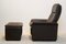 Brown Leather Adjustable DS-50 Lounge Chair & Ottoman from De Sede, 1970s, Set of 2 8