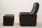 Brown Leather Adjustable DS-50 Lounge Chair & Ottoman from De Sede, 1970s, Set of 2, Image 8