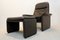 Brown Leather Adjustable DS-50 Lounge Chair & Ottoman from De Sede, 1970s, Set of 2, Image 2