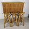 Bar und Rattan Hocker, 4er Set 3