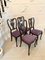 Victorian Marquetry Inlaid Chairs, Set of 4 2