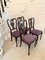 Victorian Marquetry Inlaid Chairs, Set of 4, Image 2