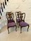 Victorian Marquetry Inlaid Chairs, Set of 4 1