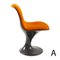 Orange & Brown Orbit Chair by Farner & Grunder for Herman Miller 2