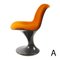 Silla Orbit en naranja y marrón de Farner & Grunder para Herman Miller, Imagen 4