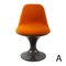 Chaise Orbit Orange et Marron par Farner & Grunder pour Herman Miller 1