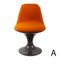 Silla Orbit en naranja y marrón de Farner & Grunder para Herman Miller, Imagen 1