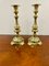 Victorian Brass Candlesticks, Set of 2, Image 1