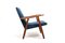 GE-260 Easychair in Oak by Hans J. Wegner for Getama, 1950s 2