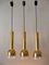 Mid-Century Modern Pendant Lamps from Glashütte Limburg, Germany, 1970s, Set of 3, Image 2