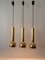 Mid-Century Modern Pendant Lamps from Glashütte Limburg, Germany, 1970s, Set of 3 18