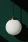 Round Opaline Suspension Lamp 4
