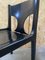 Schwarze Mid-Century Modern Holzstühle mit Messingdetails von Augusto Savini für Pozzi, 1960er, 6er Set 7