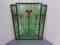 Large Antique French Art Nouveau Stained Window Glass 1