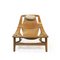 Saddle Leather Holmenkollenjren Lounge Chair by Arne Tidemand Ruud for Norcraft, Norway, Image 11