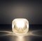 Solid Glass Ice Cube Table Lamp from Peill & Putzler, 1970s 2