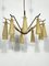 Vintage Brass & Glass Chandelier in Arredoluce Manner, 1950s, Image 5