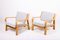 Mid-Century Lounge Chairs in Oak by Hans Wegner for Getama, 1960s, Set of 2 1