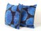 Ikat Velvet & Silk Lumbar Cushion Covers in Blue, Set of 2 4