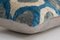 Funda de cojín lumbar Ikat de seda azul y terciopelo, Imagen 6