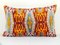 Ikat Velvet & Silk Lumbar Cushion Cover 1