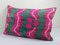 Pink Silk & Velvet Ikat Cushion Cover 3