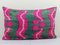 Pink Silk & Velvet Ikat Cushion Cover 1