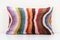 Colorful Velvet & Silk Ikat Lumbar Cushion Cover, Turkey, Image 1