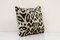 Leopard Velvet & Silk Ikat Lumbar Cushion Cover 2