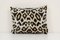 Leopard Velvet & Silk Ikat Lumbar Cushion Cover 1
