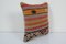 Decorative Kilim Lumbar Cushion Cover in White, Image 3