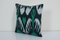 Green Cotton Ikat Cushion Cover 2