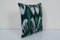 Green Cotton Ikat Cushion Cover 3