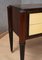 Mid-Century Italian Rectangular Walnut and Goatskin Chest of Drawers, 1950 7