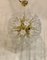 Mid-Century Murano Glass Sputnik Chandelier with White Flowers, 1980 6