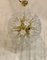 Mid-Century Sputnik Kronleuchter aus Muranoglas mit weißen Blumen, 1980 6